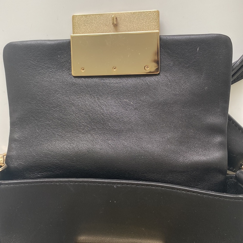Anya Hindmark Cross Body Black Leather Bag - Picture 9 of 10